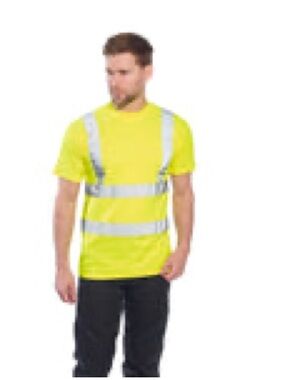Men's High-Visibility Short-Sleeve Safety Tee ANSI Class 2